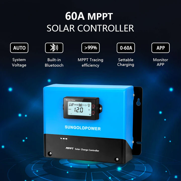 SunGoldPower 100 Amp Mppt Solar Charge Controller - SGC4825100A