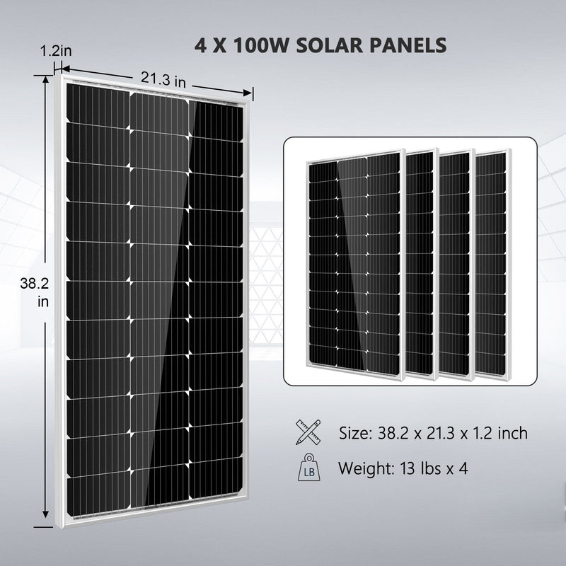 SunGoldPower Off Grid Solar Kit 3000W Inverter 12VDC 120V Output LiFePO4 Battery 600 Watt Solar Back Up SGK-PRO3