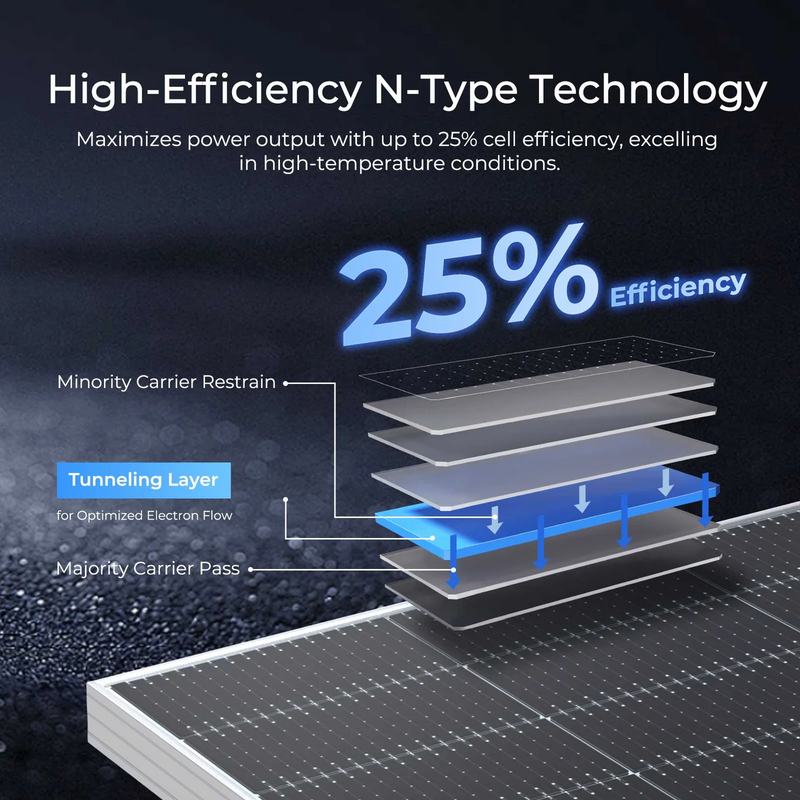 Renogy Bifacial 6PCS 450W Monocrystalline Solar Panel - RSP450DT-120x6
