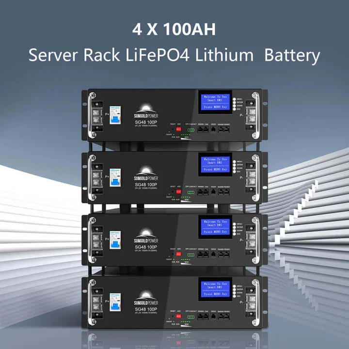 SunGoldPower Off-Grid Solar Kit 15000W 48VDC 120V/240V LIFEPO4 20.48kwh Lithium Battery 18 X 415 Watts Solar Panels - SGR-15K20E