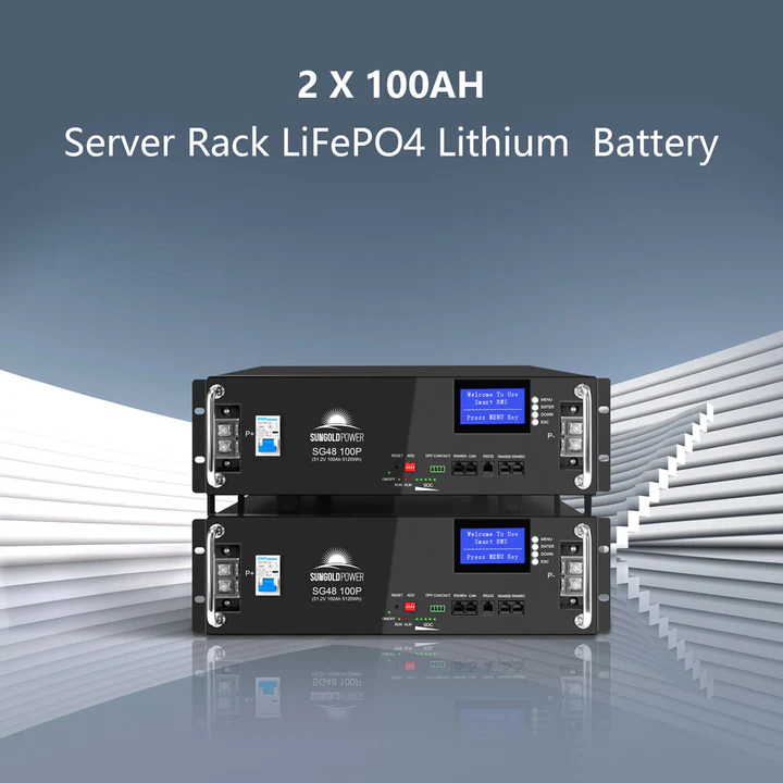SunGoldPower Off-Grid Solar Kit 6500W 48VDC 120VAC LIFEPO4 10.24kwh Lithium Battery 8 X 415W Solar Panels - SGR-6510E