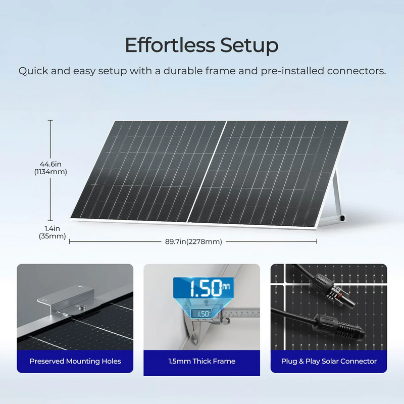 Renogy Bifacial 6PCS 450W Monocrystalline Solar Panel - RSP450DT-120x6