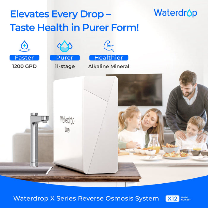 Waterdrop X12-Alkaline Mineral pH+ Reverse Osmosis System