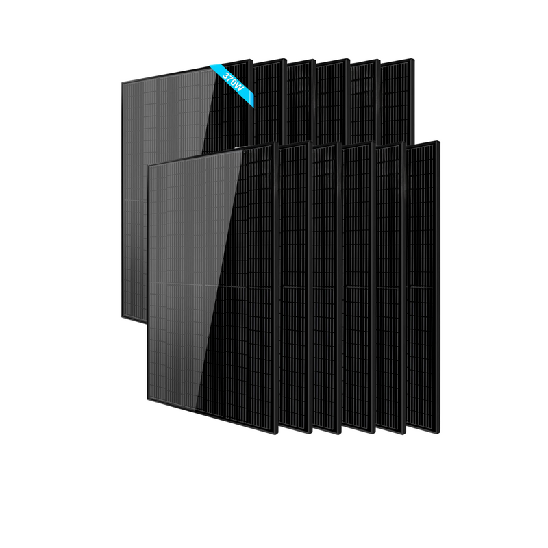 SunGoldPower 370W Mono Black Perc Solar Panel - SG-370WMB