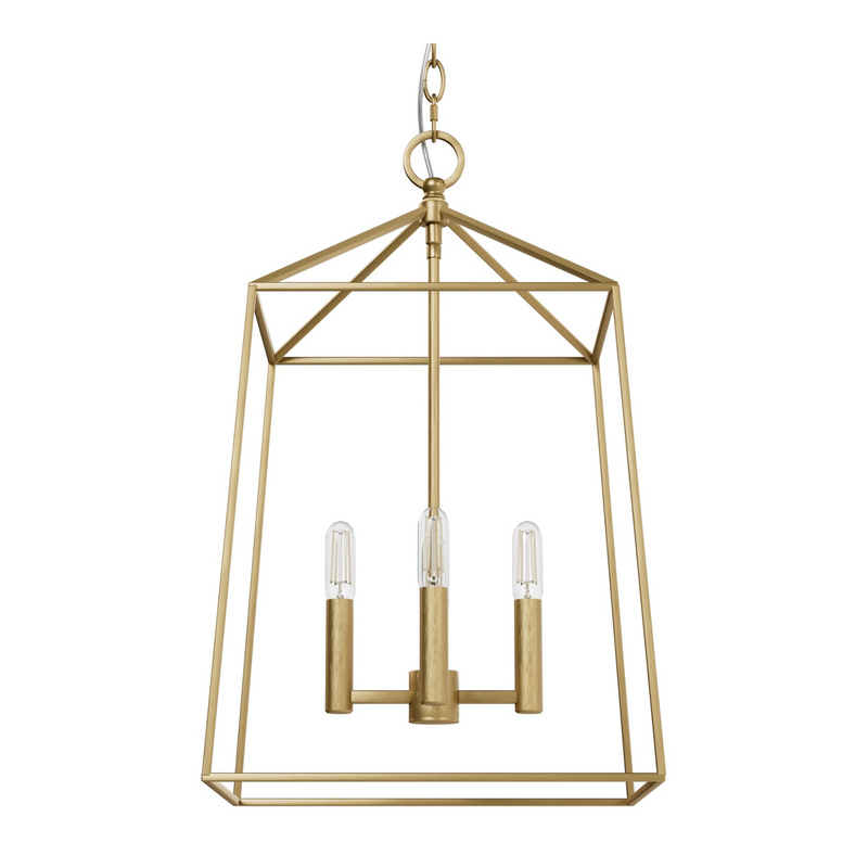 Hunter Fair Oaks Luxe Gold 4 Light Pendant Ceiling Light Fixture - Jasmine Roth Collection