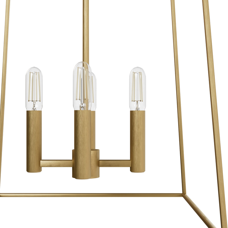 Hunter Fair Oaks Luxe Gold 4 Light Pendant Ceiling Light Fixture - Jasmine Roth Collection