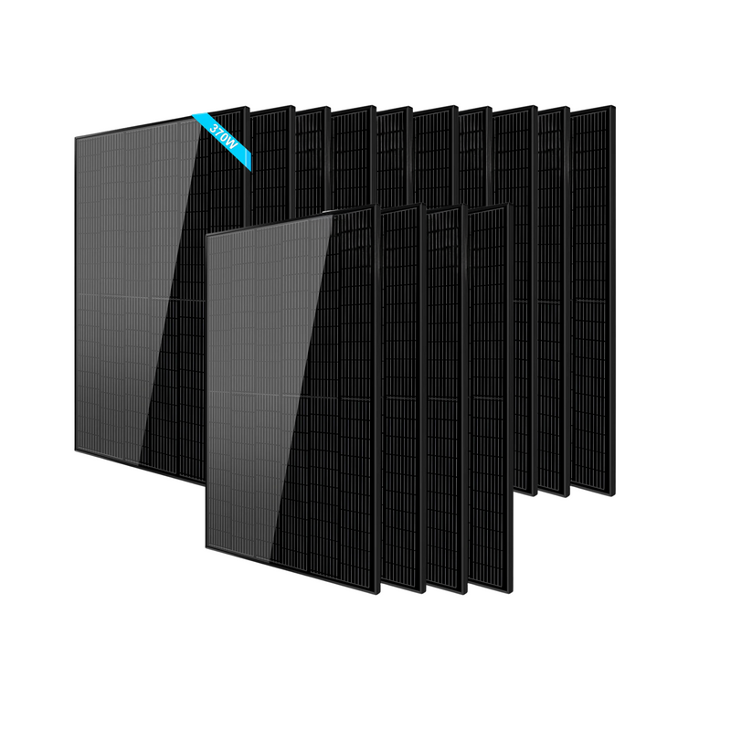 SunGoldPower 370W Mono Black Perc Solar Panel - SG-370WMB