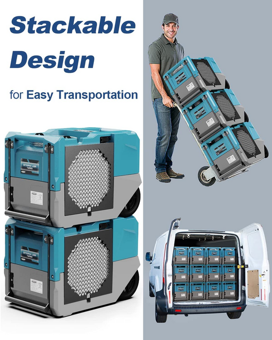 AlorAir LGR 1250 Commercial Dehumidifier – 260 PPD Industrial Water Damage Restoration & Large Space Humidity Control Unit