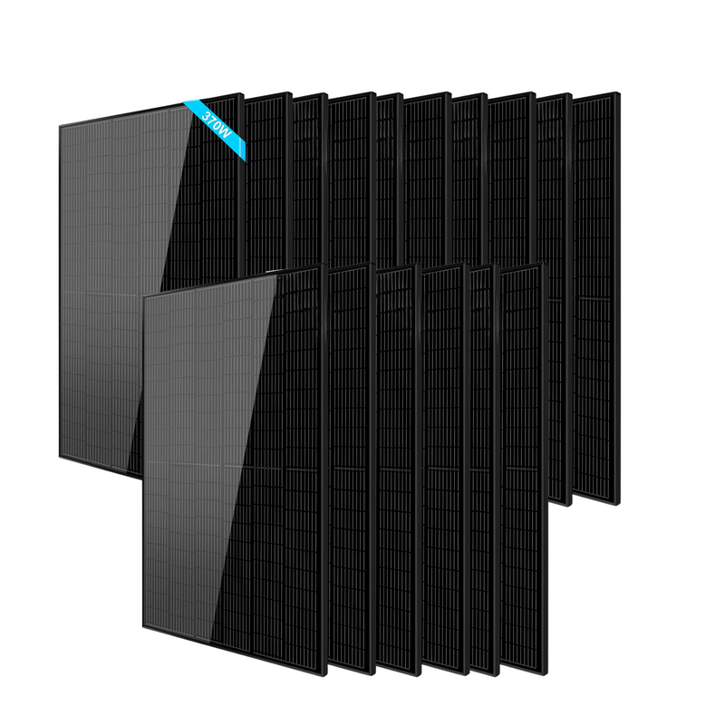SunGoldPower 370W Mono Black Perc Solar Panel - SG-370WMB