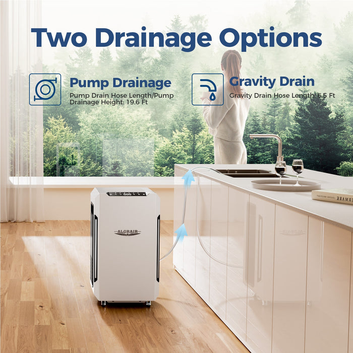 Alorair Sentinel Pro 35X Dehumidifier, 70 PPD Commercial & Industrial Dehumidifier with Pump