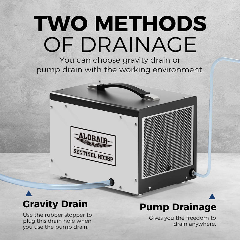 AlorAir Sentinel HD35P 70 Pint Crawl Space Dehumidifier with Drain Hose