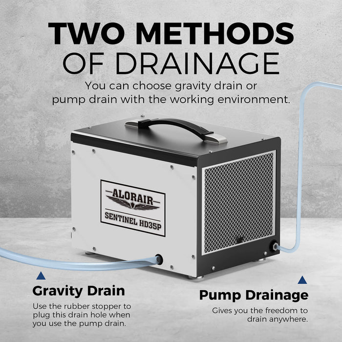 AlorAir Sentinel HD35P 70 Pint Crawl Space Dehumidifier with Drain Hose