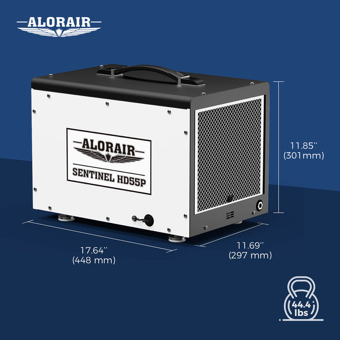 AlorAir Sentinel HD55P 120 PPD Crawl Space Dehumidifier with Pump & Drain Hose