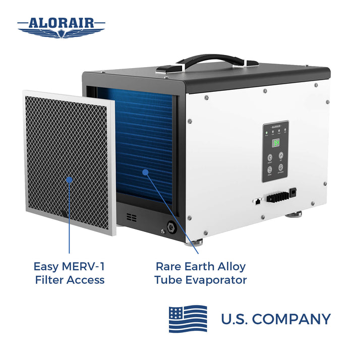AlorAir Sentinel HD55P 120 PPD Crawl Space Dehumidifier with Pump & Drain Hose