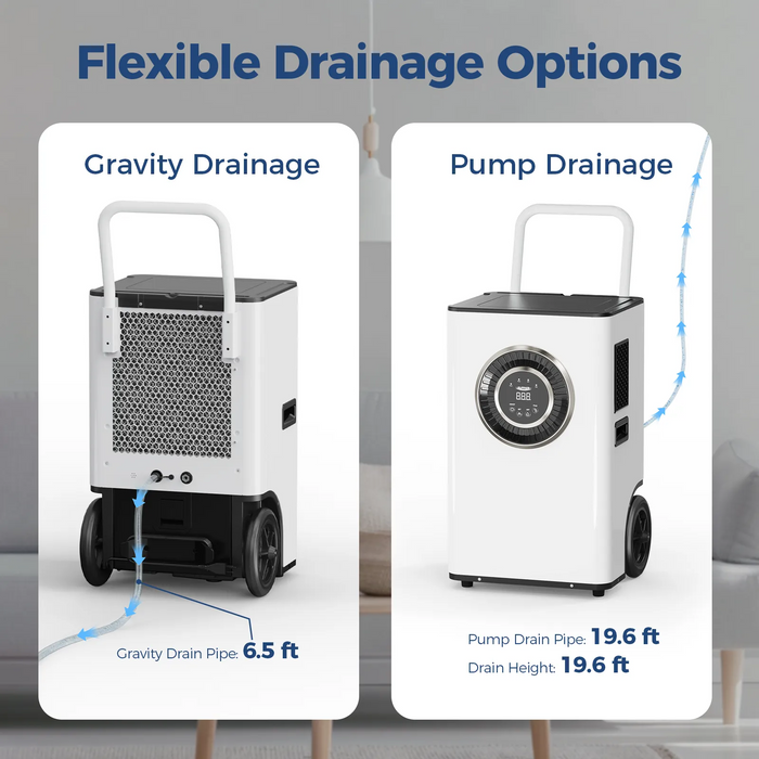 AlorAir Sentinel Elite 50X Commercial Dehumidifier – 120 PPD Basement, Crawl Space & Industrial Humidity Control System