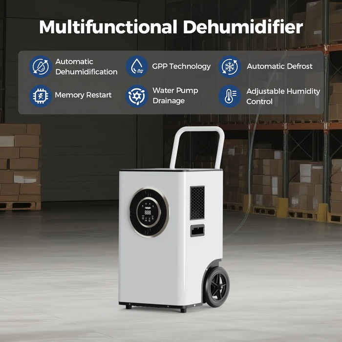 AlorAir Sentinel Elite 50X Commercial Dehumidifier – 120 PPD Basement, Crawl Space & Industrial Humidity Control System