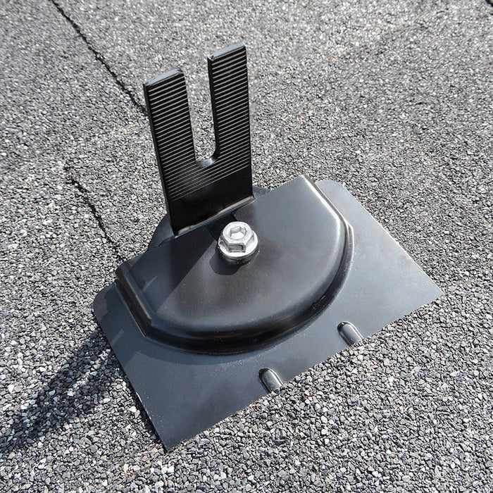 QuickBOLT Multi Roof Mount -  QB2 Kit with 3" Microflashing and Stainless Steel Low Profile Black Split Top L-Foot