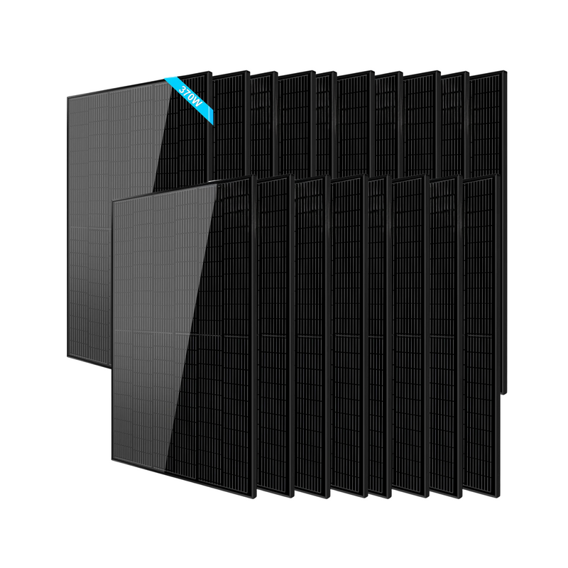 SunGoldPower 370W Mono Black Perc Solar Panel - SG-370WMB