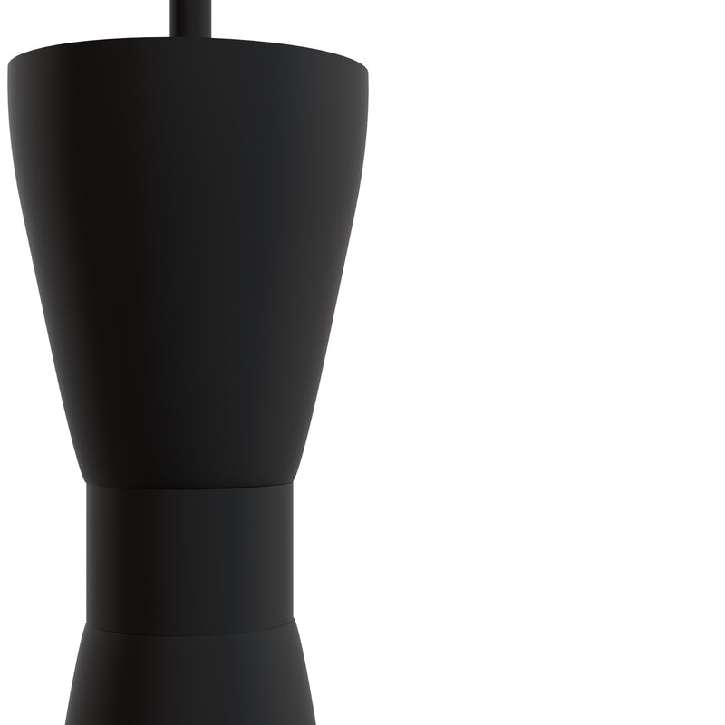 Hunter Zola Flat Matte Black 1 Light Pendant Ceiling Light Fixture - Jasmine Roth Collection