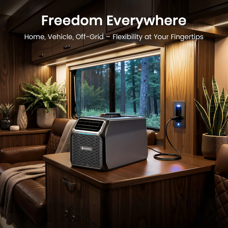 Waykar 6,000 BTU Portable Air Conditioner for Camping, Windowless Air Conditioning with Remote - KOW60A