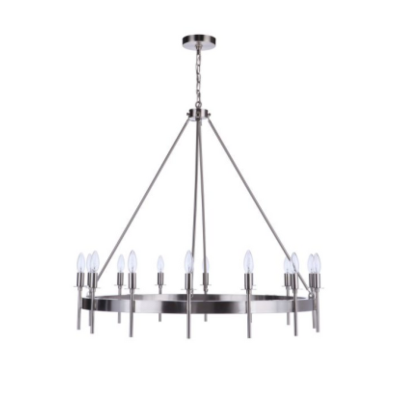 Craftmade Larrson 14 Light Chandelier in Satin Brass