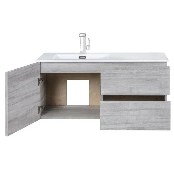 Cutler Kitchen & Bath Beachwood Collection SOHO 42 inch Wall Mount Modern Bathroom Vanity FV BW SOHO42