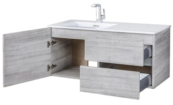 Cutler Kitchen & Bath Beachwood Collection SOHO 42 inch Wall Mount Modern Bathroom Vanity FV BW SOHO42