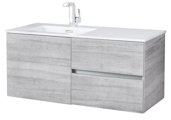 Cutler Kitchen & Bath Beachwood Collection SOHO 42 inch Wall Mount Modern Bathroom Vanity FV BW SOHO42
