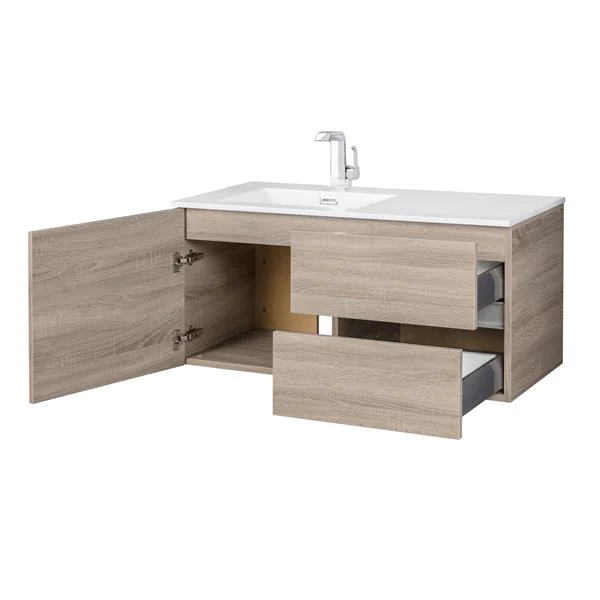 Cutler Kitchen & Bath Beachwood Collection DORATO 42 inch Wall Mount Modern Bathroom Vanity FV BW DORATO42