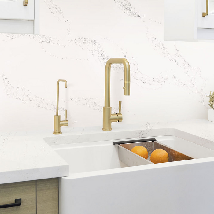 Stylish Riva Pull Down Kitchen Faucet & Water Tap in Brushed Gold - K148GK147G