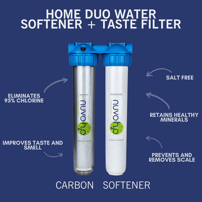 NuvoH2O Home Duo Water Softener + Taste Filter System