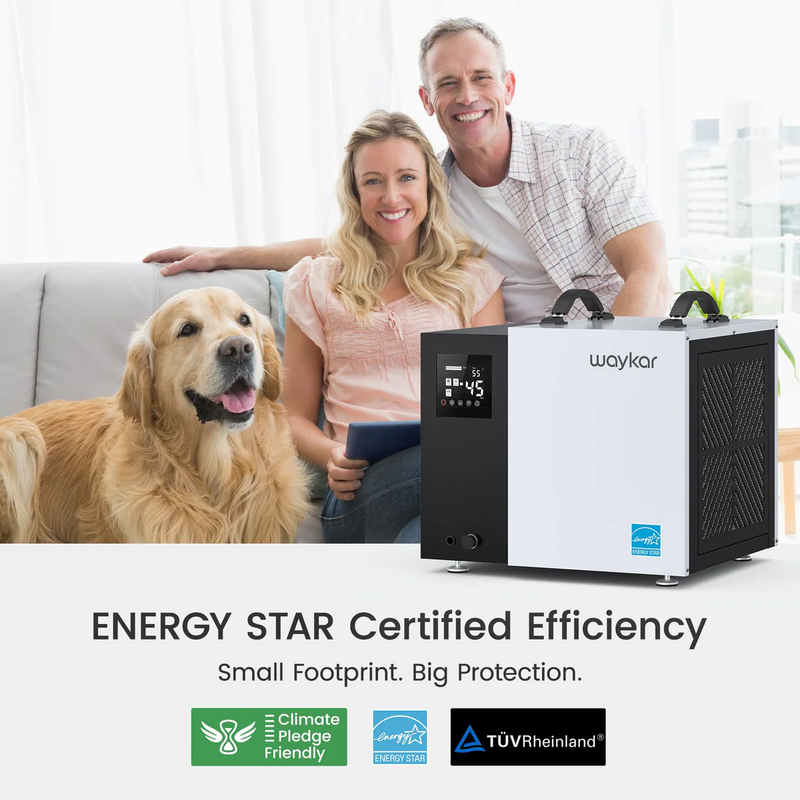 Waykar 70 Pint Energy Star Crawl Space Dehumidifier - AFY1.5DPM