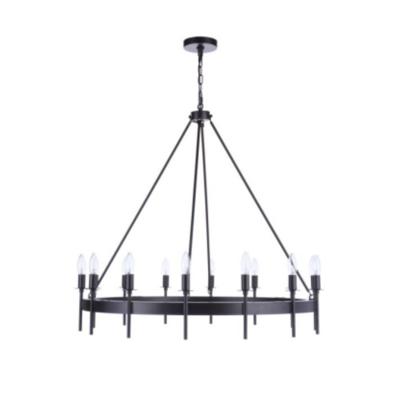 Craftmade Larrson 14 Light Chandelier in Satin Brass