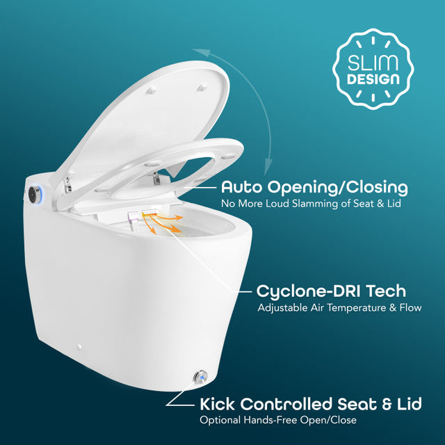 BidetMate 6000 Series Smart Bidet Toilet with Remote