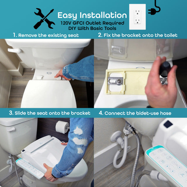 BidetMate 1000 Series Electronic Smart Toilet Seat