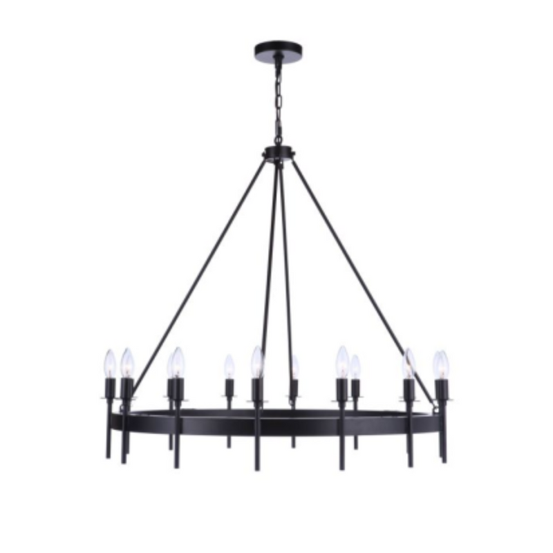 Craftmade Larrson 14 Light Chandelier in Satin Brass