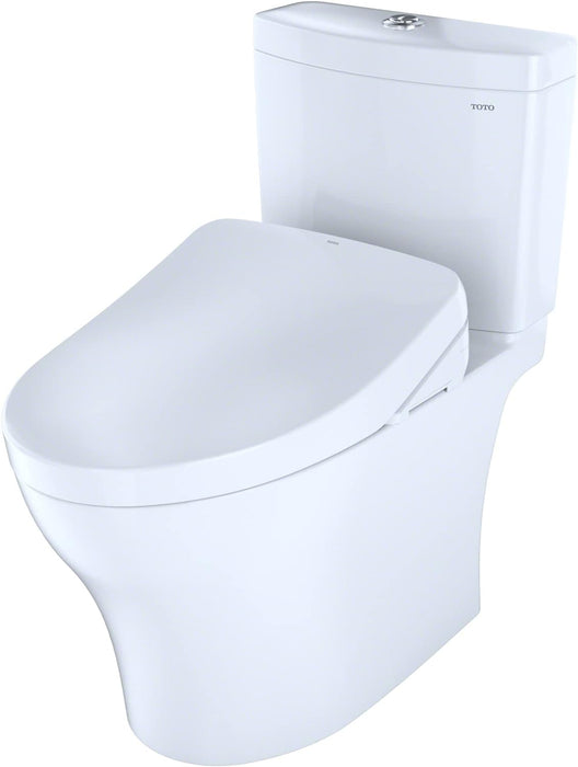TOTO Aquia IV Washlet+ S500E Two-piece Toilet - 1.28 GPF & 0.9 GPF - Universal Height - MW4463046CEMFGNA#01