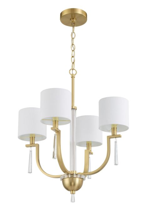 Craftmade Fortuna 4 Light Chandelier - 58224-SB