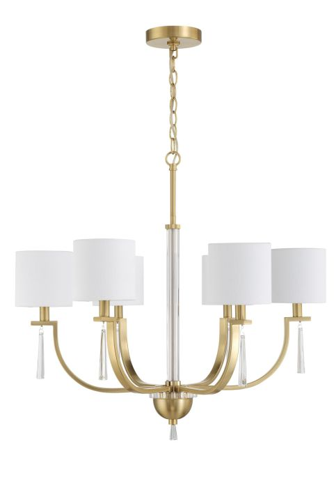 Craftmade Fortuna 6 Light Chandelier - 58226-SB