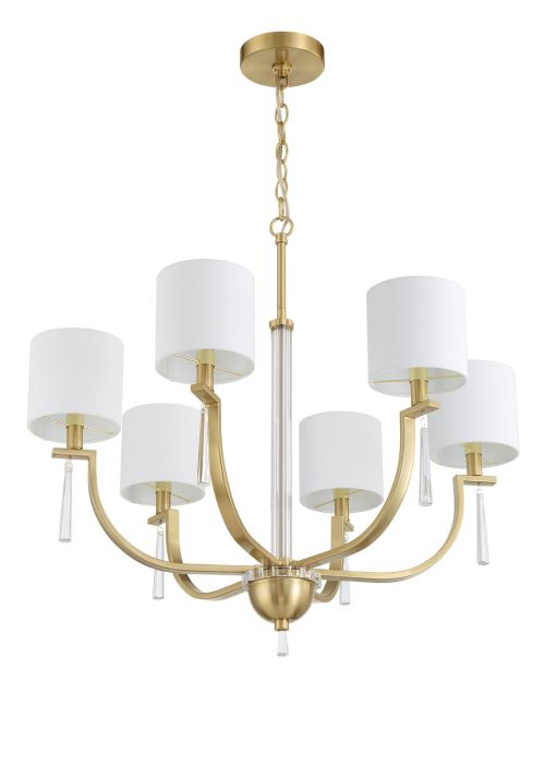 Craftmade Fortuna 6 Light Chandelier - 58226-SB