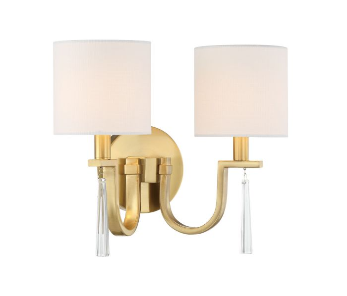Craftmade Fortuna 2 Light Wall Sconce - 58262-SB