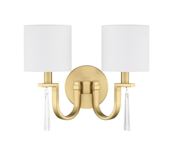 Craftmade Fortuna 2 Light Wall Sconce - 58262-SB
