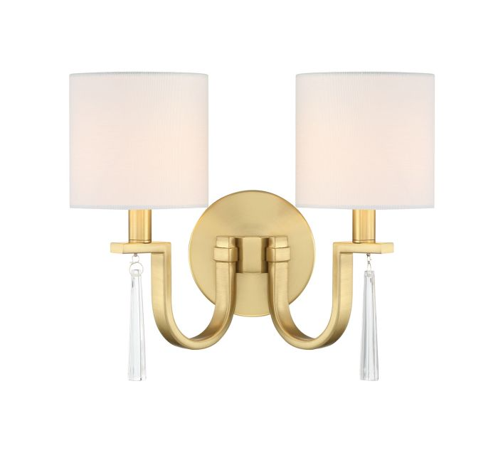 Craftmade Fortuna 2 Light Wall Sconce - 58262-SB