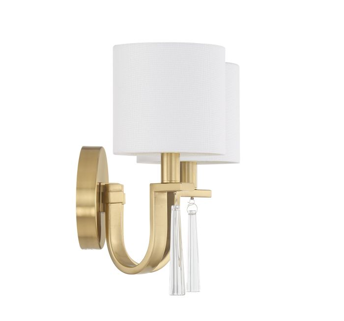Craftmade Fortuna 2 Light Wall Sconce - 58262-SB