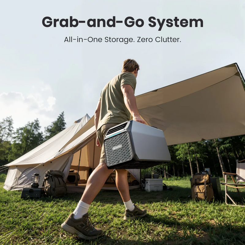 Waykar 6,000 BTU Portable Air Conditioner for Camping, Windowless Air Conditioning with Remote - KOW60A