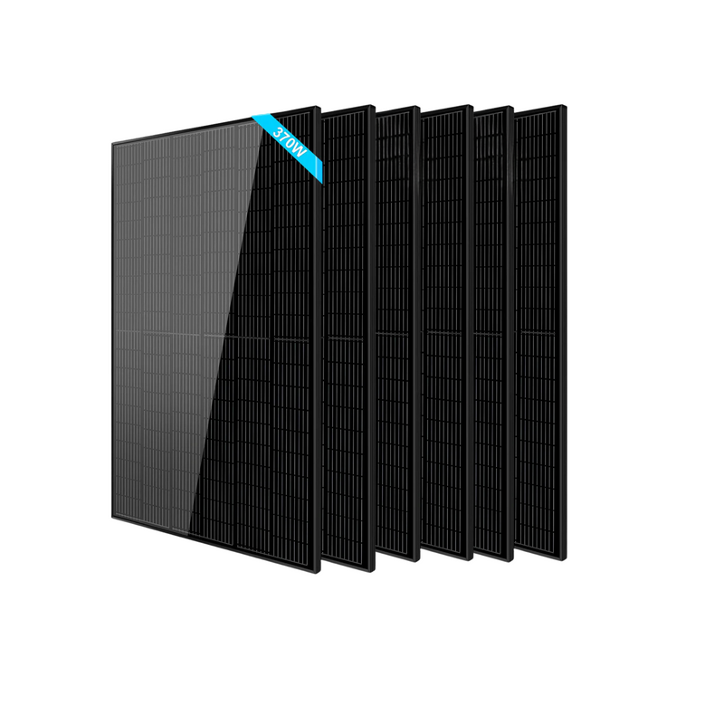 SunGoldPower 370W Mono Black Perc Solar Panel - SG-370WMB