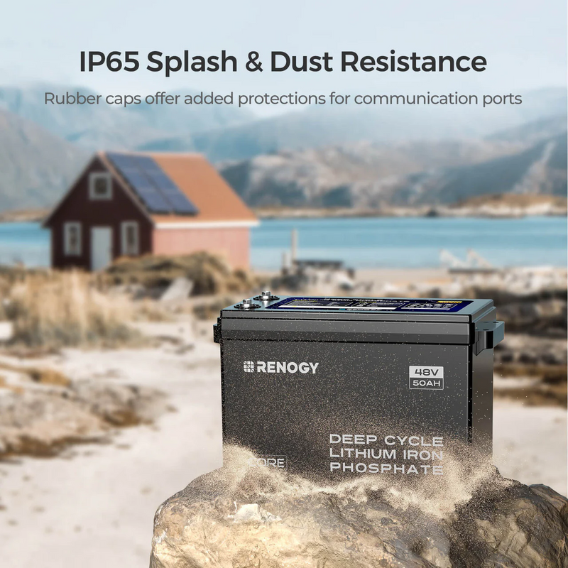 Renogy Core - 48V 50Ah Smart Lithium Iron Phosphate Battery w/Self-heating - RBT4850LFPSHx4