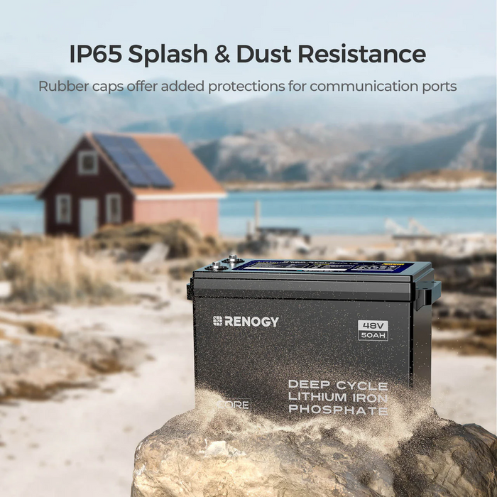 Renogy Core - 48V 50Ah Smart Lithium Iron Phosphate Battery w/Self-heating - RBT4850LFPSHx4