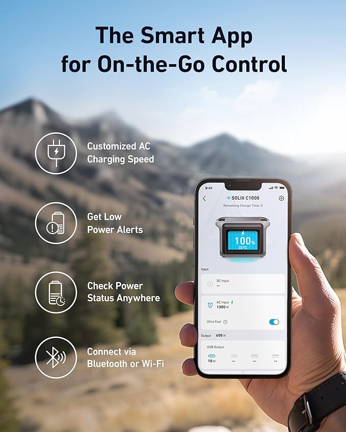 Anker Solix C1000 Portable 1056Wh | 1800W Power Station