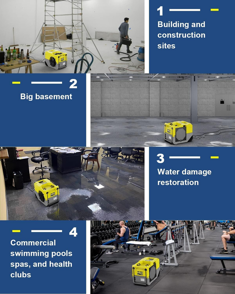 Alorair Basement Advanced Restoration Combo Package Professional SLGR Drying System. High-Capacity Recovery Solution (7-Piece Kit)